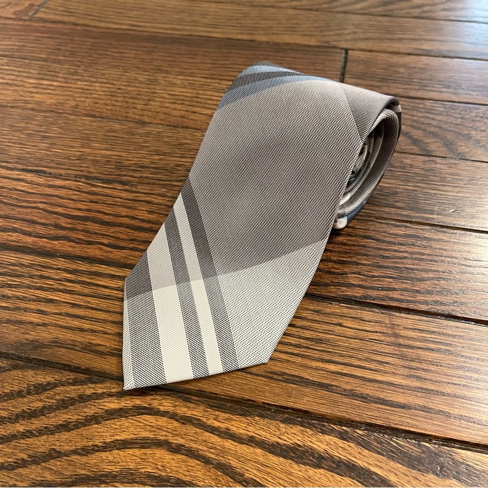 Kenneth Cole New York | Grey & Blue 100% Silk Tie